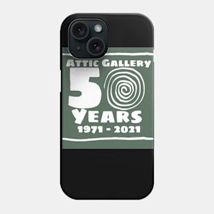 Attic 50 years logo green Phone Case