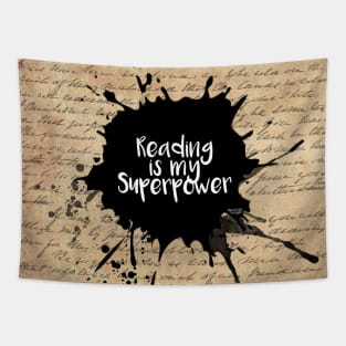 Reading is my Super Power Tapestry