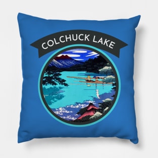 Connect with the Beauty of Colchuck Lake in Retro Japanese Style Pillow