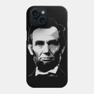 Abraham Lincoln Black and White Phone Case