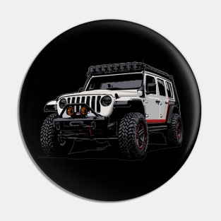 Jeep Wrangler White Pin