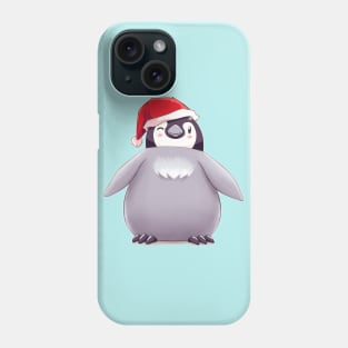 Santa Emperor Penguin Chick (Plain) Phone Case