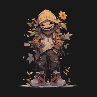 Cute Scarecrow Halloween Design T-Shirt