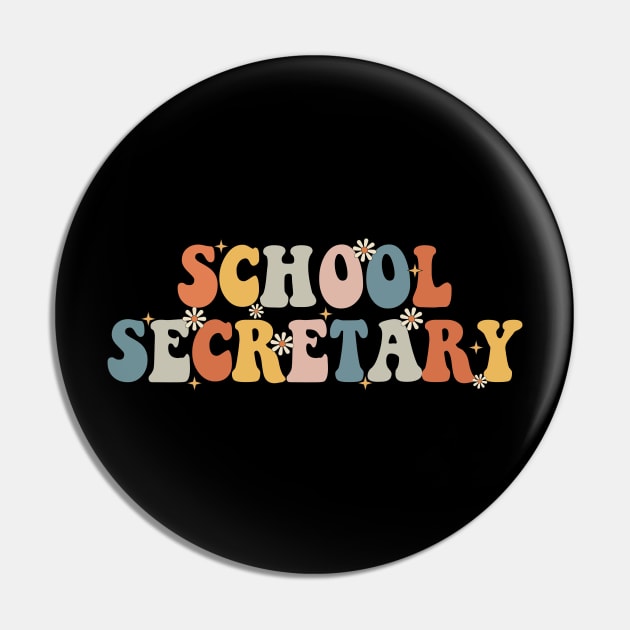 School Secretary Pin by notsleepyart