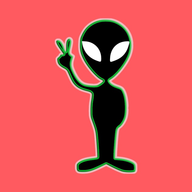 alien peace dude by rclsivcreative