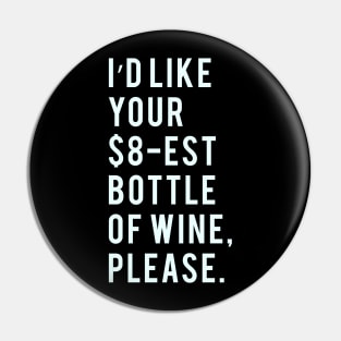 I'd like your $8-est bottle of Wine, Please. Pin