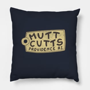 Mutt Cutts - vintage logo Pillow