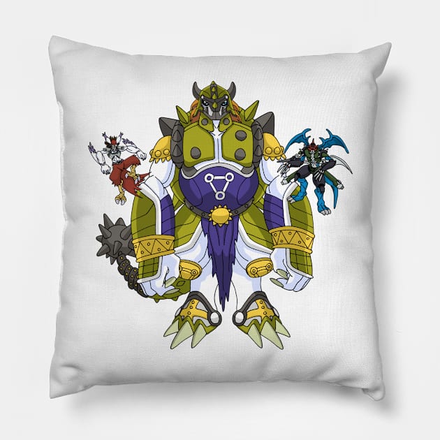 Holy Geomon 2 Pillow by ZPat Designs