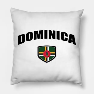 Dominica National Flag Shield Pillow