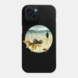 Fisheye lens with a light bulb Phone Case