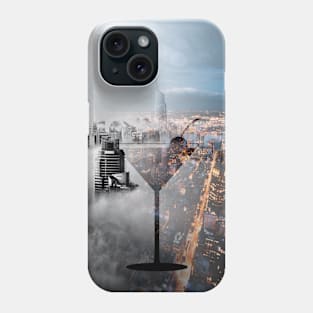 Cocktail City Skyline Design Phone Case