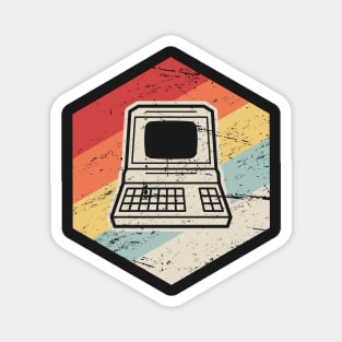 Retro Vintage Computer Icon Magnet