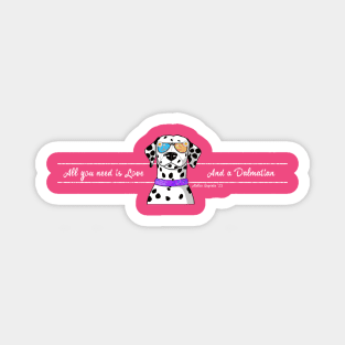 Dalmatian Love Magnet