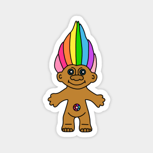 Rainbow Troll Magnet