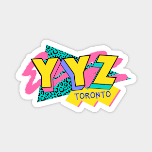 Toronto, Canada Retro 90s Logo Magnet