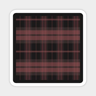 Grunge Aesthetic Ossian 1 Hand Drawn Textured Plaid Pattern Magnet