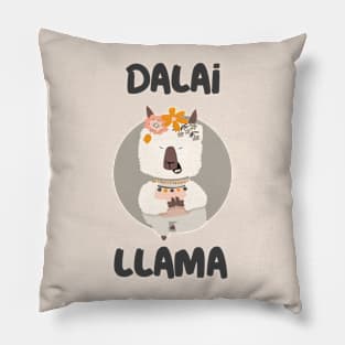 funny humor llama graphic slogan illustration Pillow