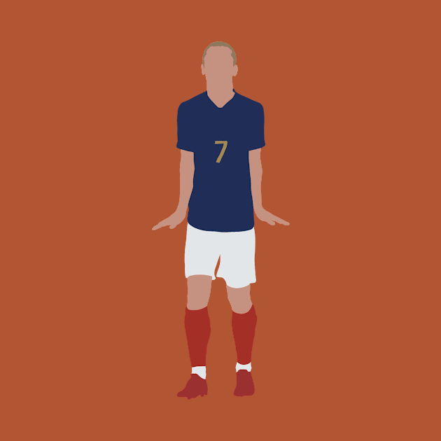 Antoine griezmann minimalist illustration by maoudraw