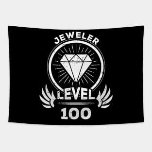 Level 100 Jeweler Gift For Jeweler Tapestry