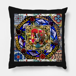 Portuguese folk art Pillow