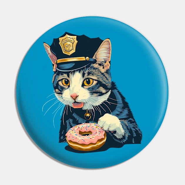 police cat Pin by dubcarnage