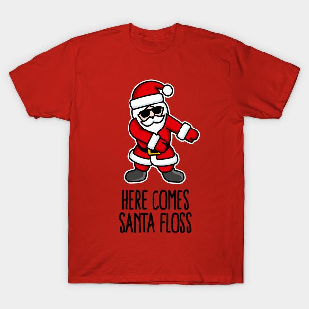 santa flossing t shirt
