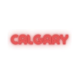 Calgary Retro Word Art T-Shirt