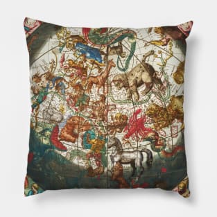 Star Chart of the Northern Sky - Andreas Cellarius Pillow