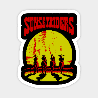 Sunset Riders 8 Bit  Art Magnet