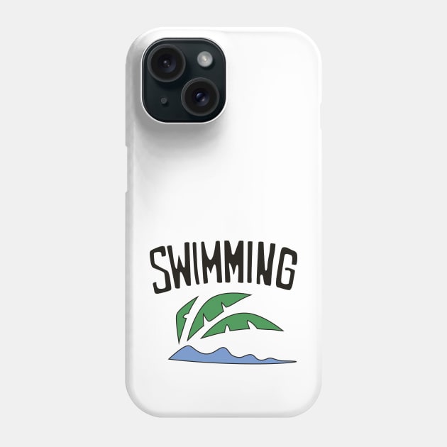 Golden Boy Swimming Phone Case by saintpetty