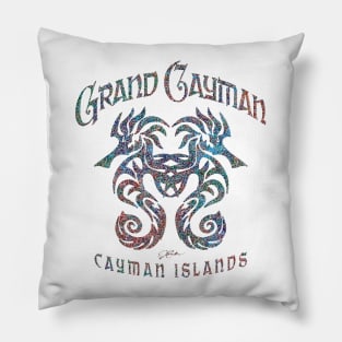 Grand Cayman, Cayman Islands, Dual Seahorses Pillow