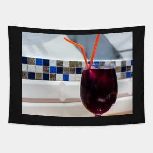 Glass of red wine Tapestry