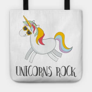 Unicorns Rock! Funny Cute Unicorn Rock Tote