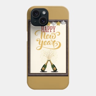 Happy New Year - Wine Card Phone Case