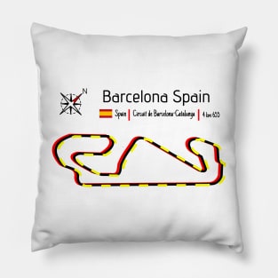 Circuit Barcelona - Spain Pillow