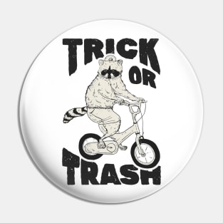 Trick Or Trash - Helloween Raccoon Pin