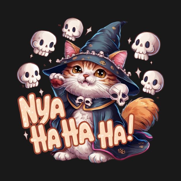 Nekomancer Cute Cat Necromancer by DelusionTees