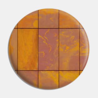 Sunset Marble Geometric Pattern Pin