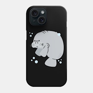 ❤️ Endangered Marine Mammal Species, Cute Manatee Phone Case