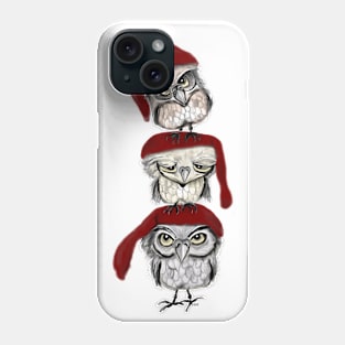 Christmas owls Phone Case