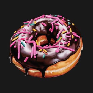 Donut With Sprinkles Art - Donut T-Shirt