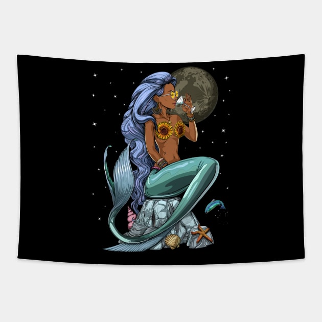 Yemaya Orisha Goddess Tapestry by underheaven