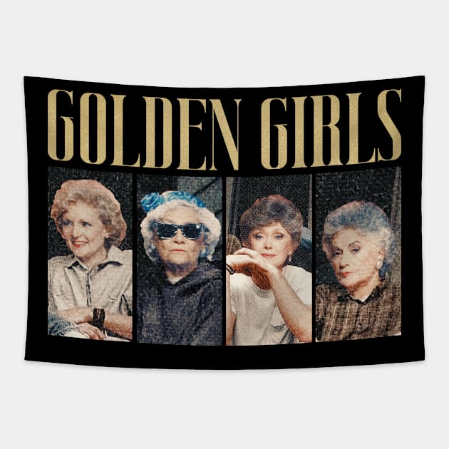 GOLDEN GILRS VINTAGE Tapestry by susahnyages