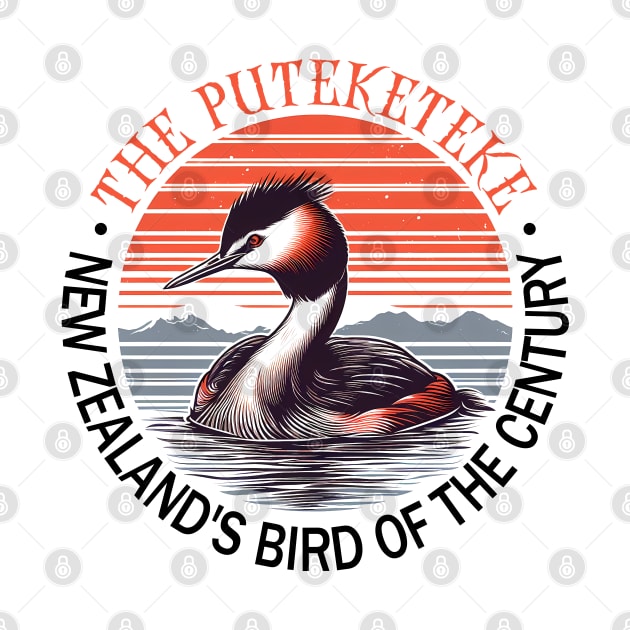 Puteketeke New Zealand's Bird by RetroPrideArts