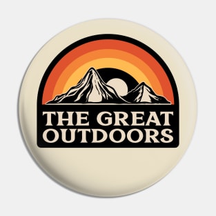 The Great Outdoors Mountains Mountain Outdoor Pin