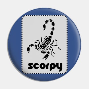 scorpio - ScorpyLogo T-shirt for Birthday Gift Pin