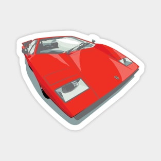 1970s Lamborghini Countach in red Magnet