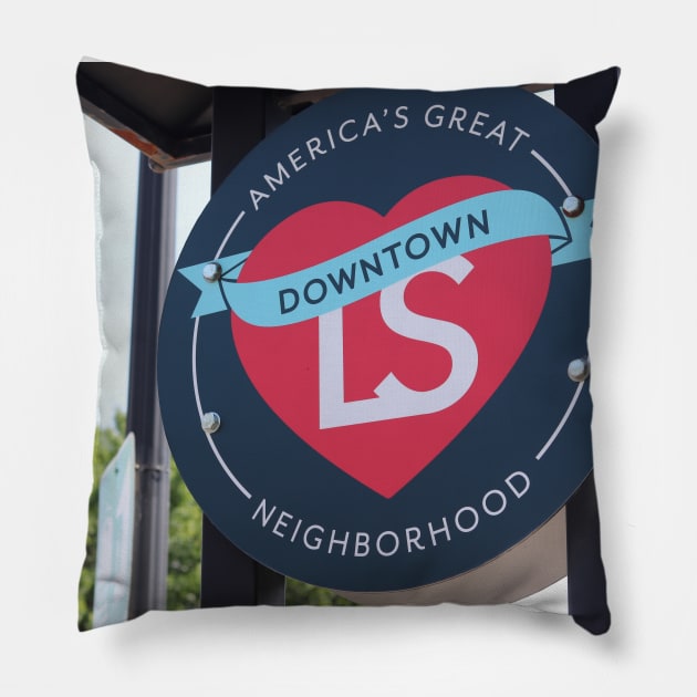 Smalltown Downtown Pillow by Shirtacle