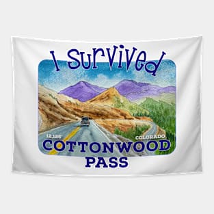 I Survived Cottonwood Pass, Colorado Tapestry