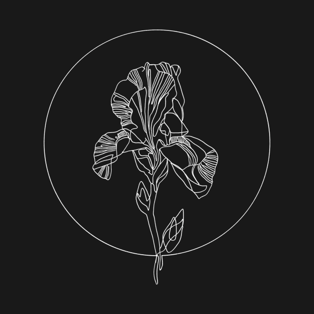 Iris Flower || Contour Lines by WorkTheAngle